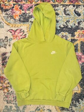 Nike Youth Sage Green Fleece Pullover Hoodie